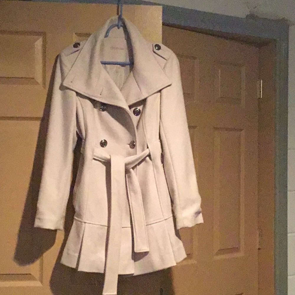 CALVIN KLEIN WOOL BLEND COAT.